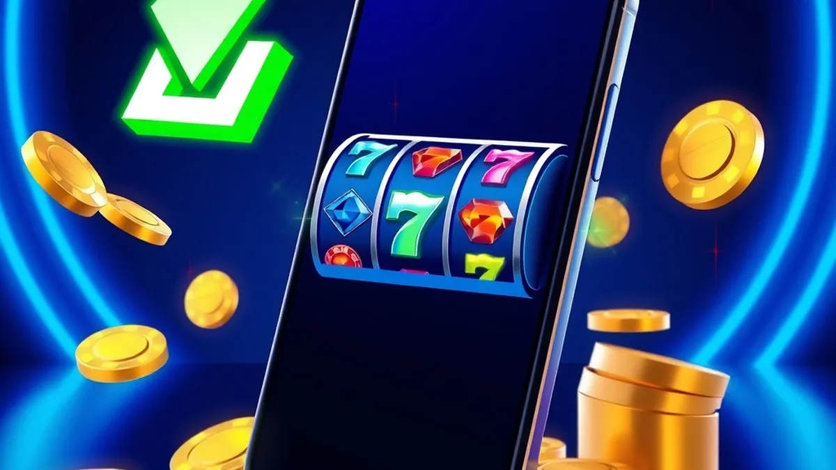 Κινητό Android με κουλοχέρη στην οθόνη για την εφαρμογή Pistolo